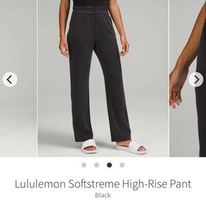 Lululemon Softstreme high rise pants black size 2 women’s